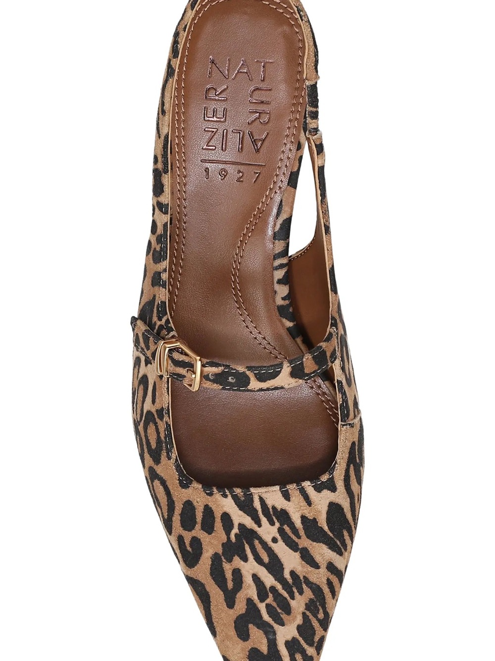 Naturalizer Leopard-Print Slingback Mary Jane Kitten Heel in Tan and Black - Picture 5 of 7
